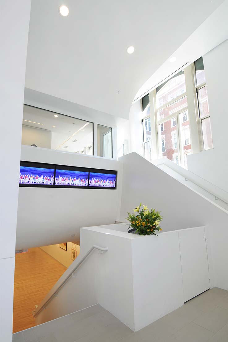 national dance institute entrance and stairway to gallery and administrative office